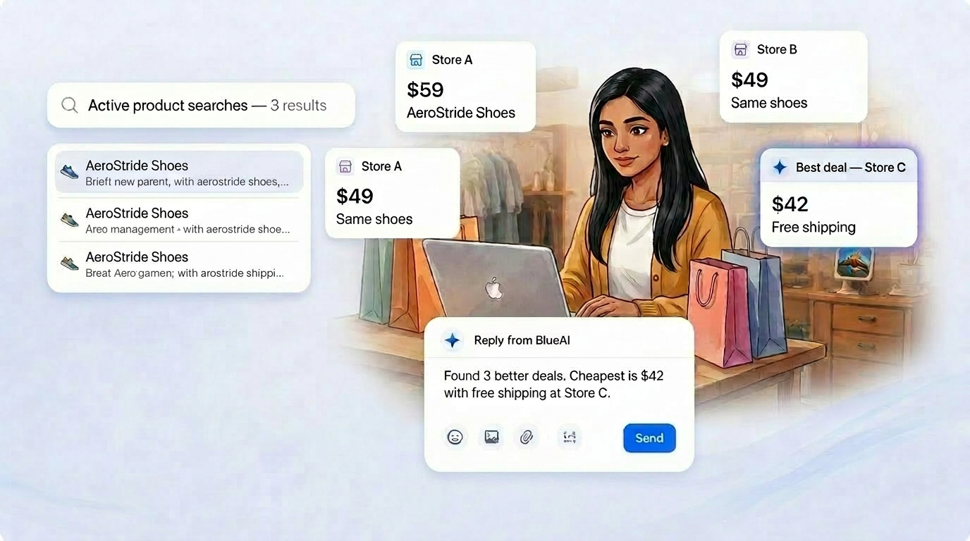 BlueAI Shop — Compare prices in one glance.